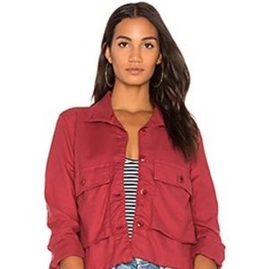 🍁The Great Swingy Army Jacket Size 2 Rose Red EUC